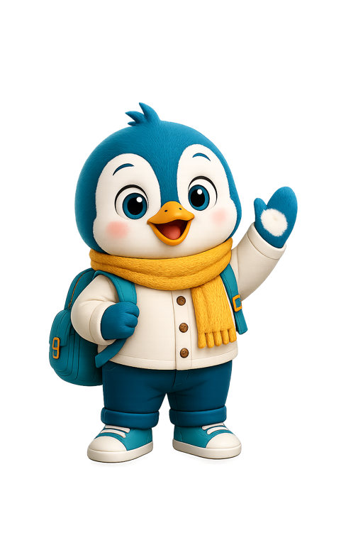 Ettip mascot waving hello